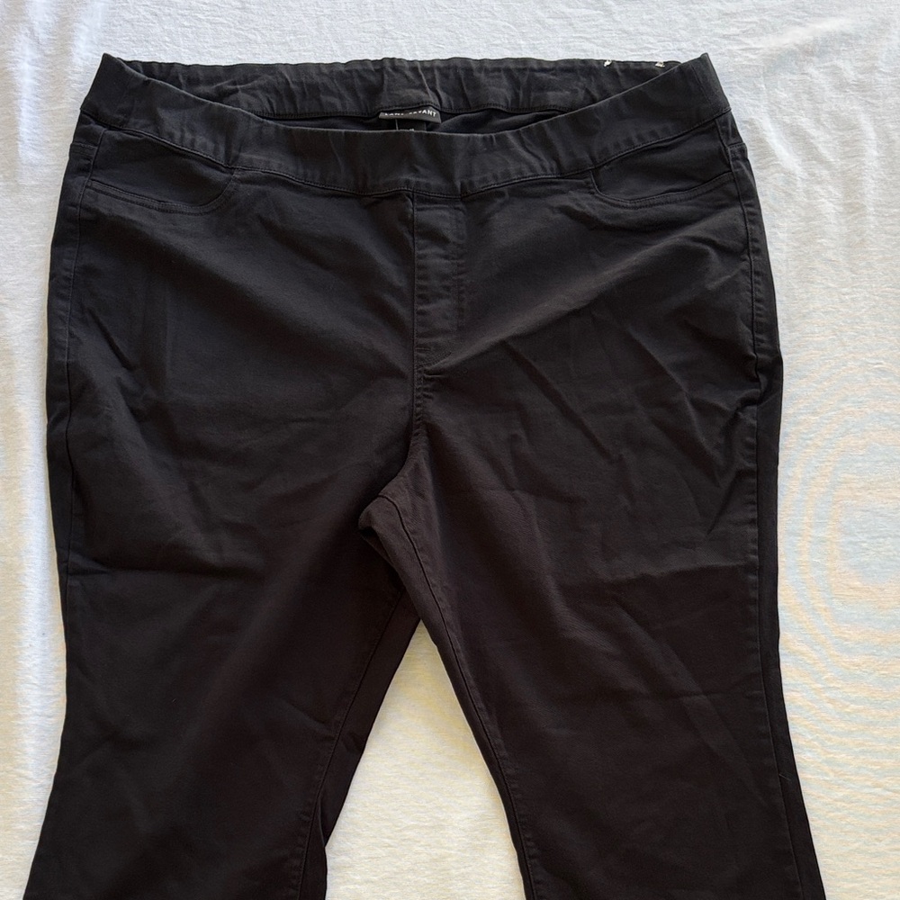 Lane Bryant Black Women's Pull On Lightweight Denim Pedal Shorts
